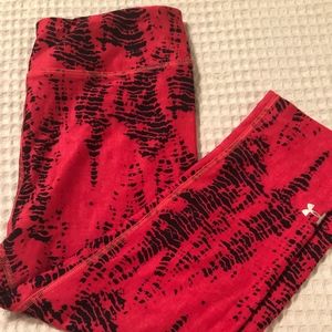 Under Armour Red/Black Workout Pants